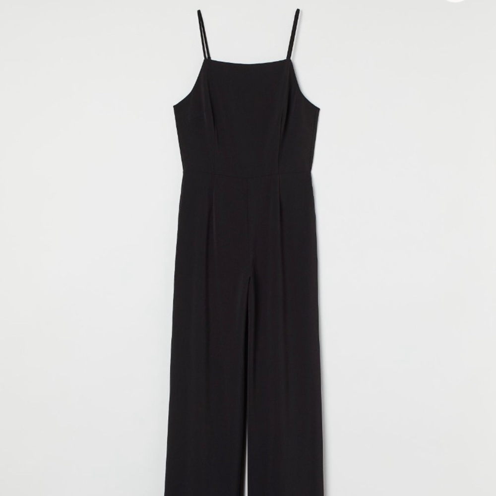 H&M black sleeveless jumpsuit